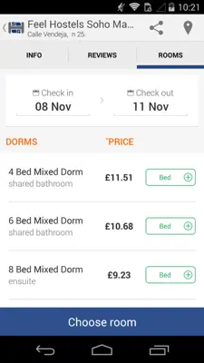 Hostelworld.com - Hostels android App screenshot 3